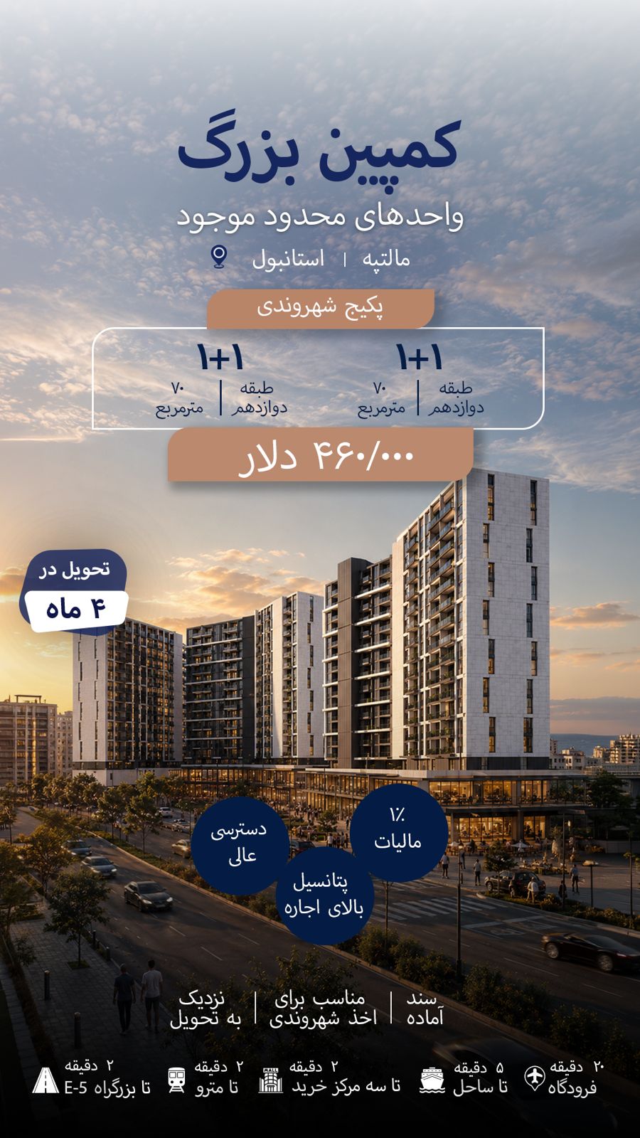 پکیج شهروندی دو واحد یک خواب